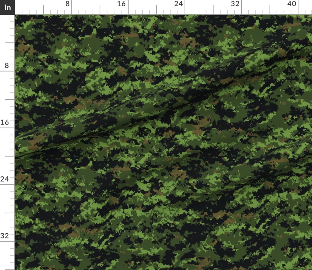 Canadian Digital Camo Custom Printed Fabric by Spoonflower Various Fabrics by the Yard or Fat Quarter